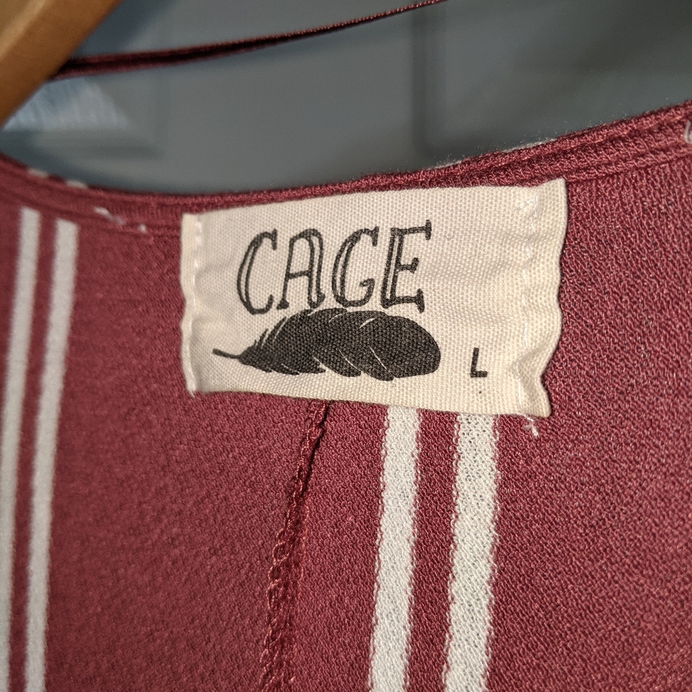 Cropped, Tie-Front Button-Up Top - image 4